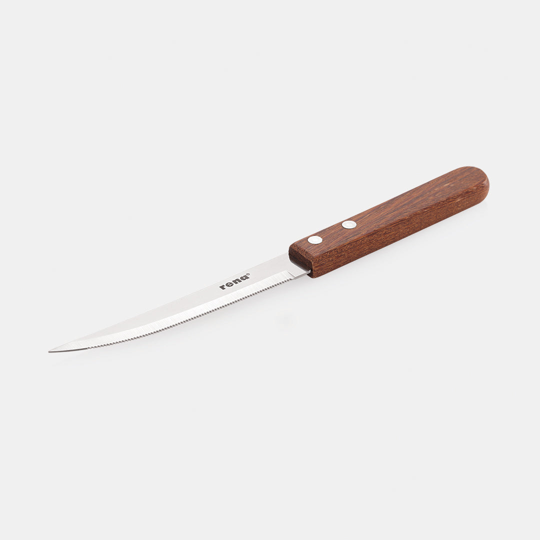 Steak Knife Mini Serration (Wooden Handle)