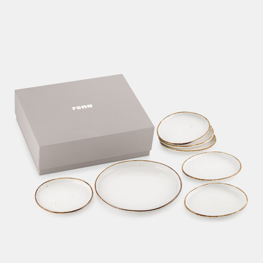 Amalfi White Snack Set