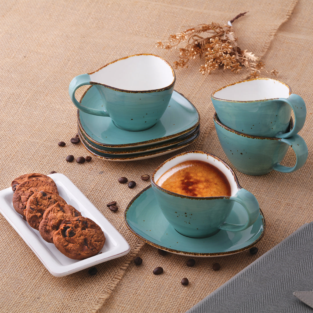 Low Tide Cup Turquoise - Set of 4