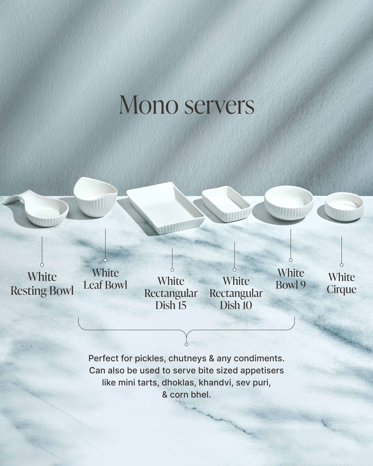 White Resting Bowl - Set of 3