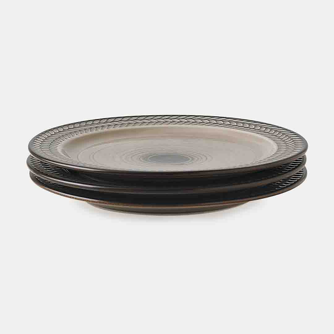 Ash Quarter Plate - Set of 3