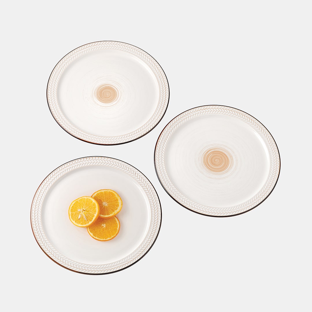 Ivory Dinner Plate - Set of 3