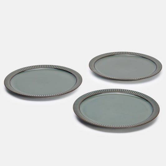 Teal Dinner Plate - Set of 3