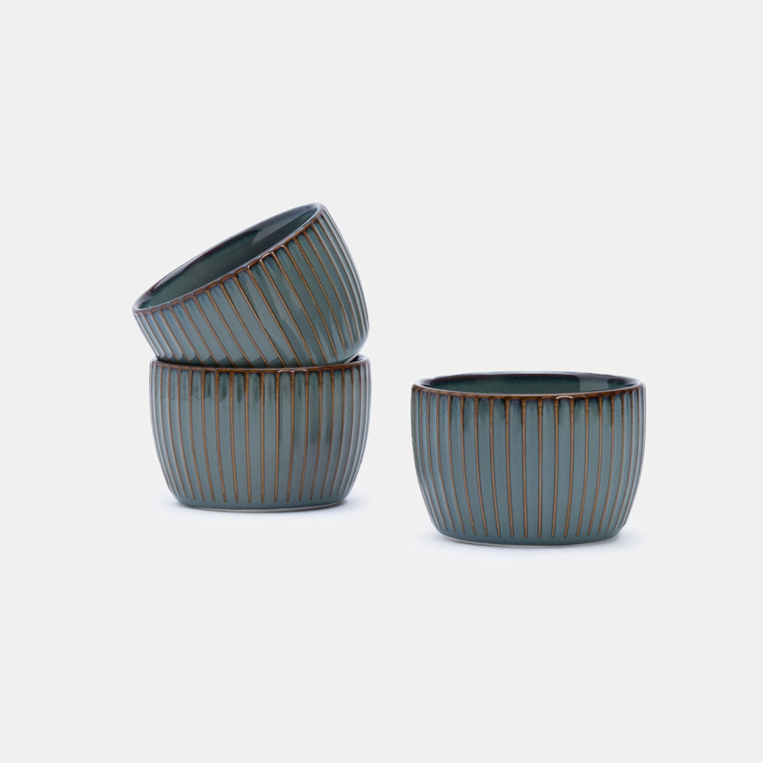 Teal Bowl 8 - Set of 3