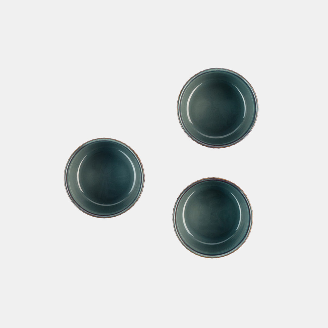 Teal Bowl 8 - Set of 3