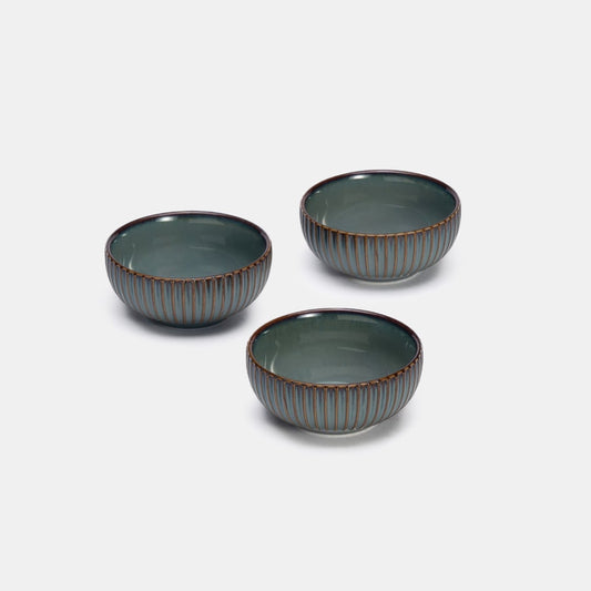 Teal Bowl 9 - Set of 3