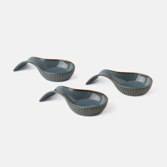 Teal Resting Bowl - Set of 3