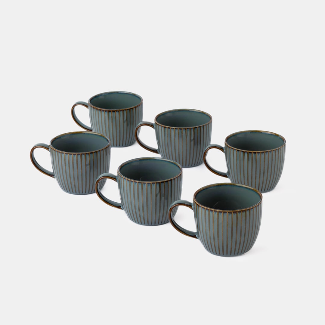 Teal Tea Cup - Set of 6