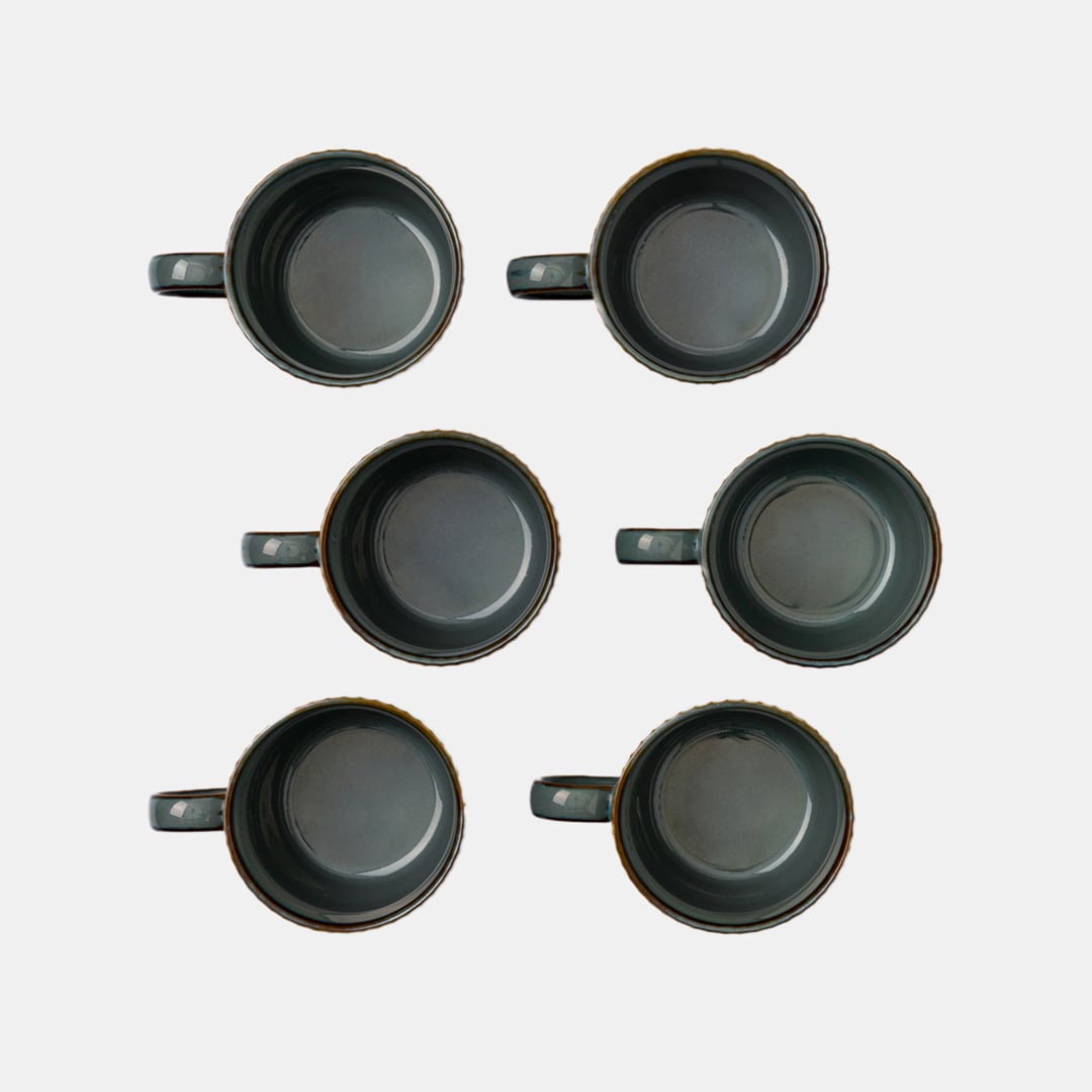 Teal Tea Cup - Set of 6