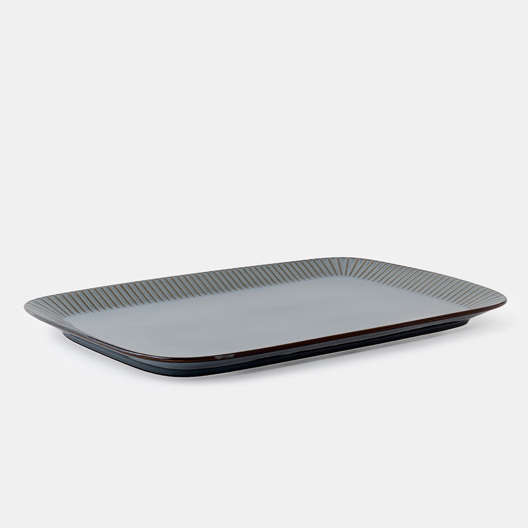 Teal Rectangle Platter 22