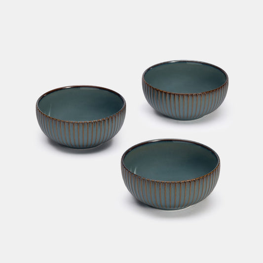 Teal Bowl 12 - Set of 3