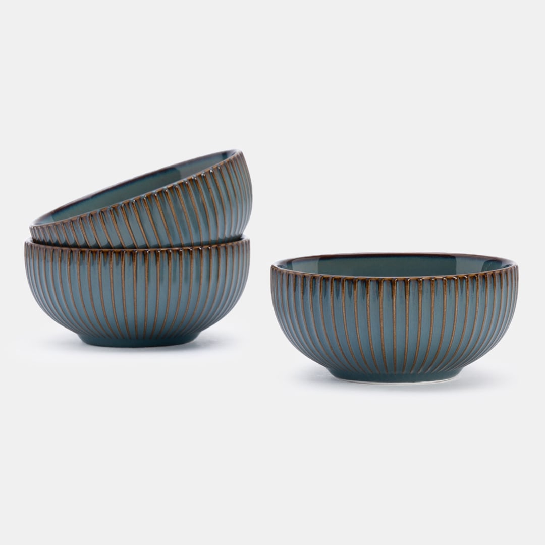 Teal Bowl 12 - Set of 3