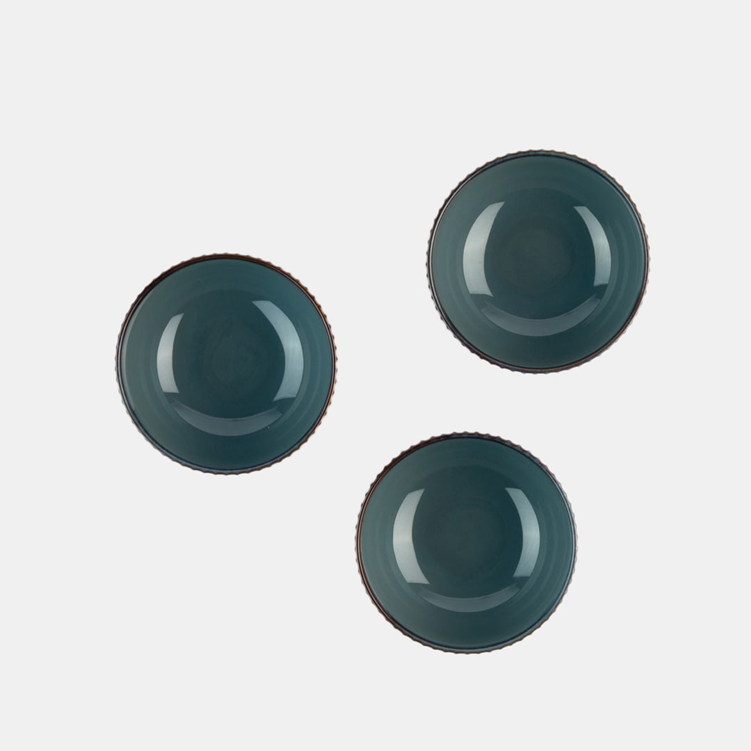 Teal Bowl 12 - Set of 3
