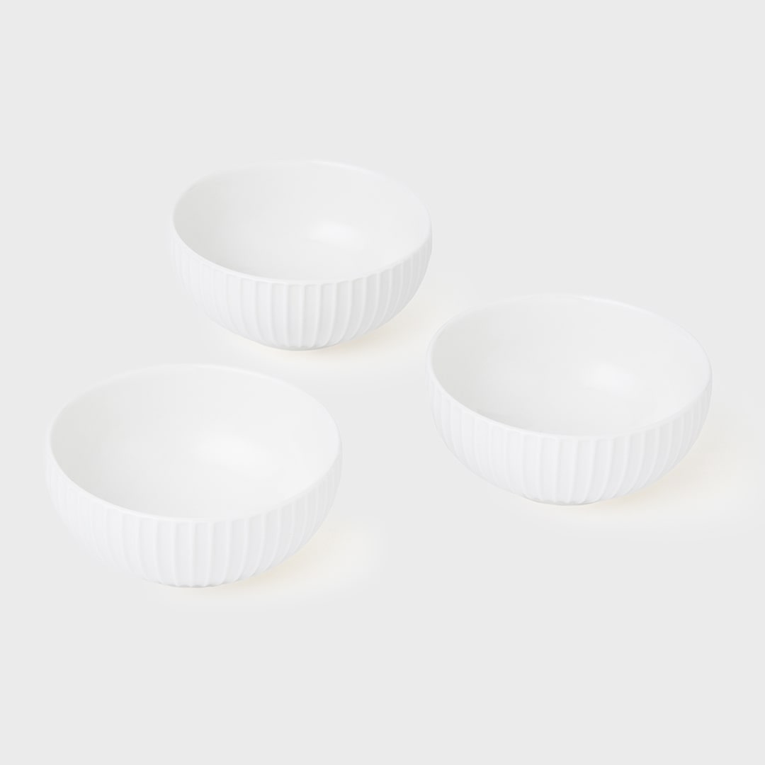 White Bowl 11 - Set of 3