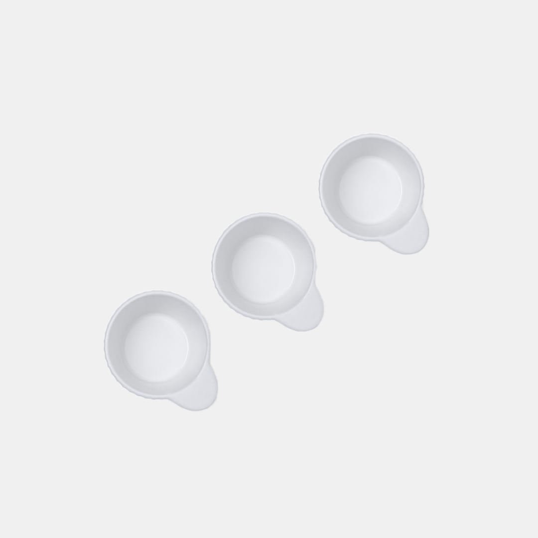 White Cup - Set of 3