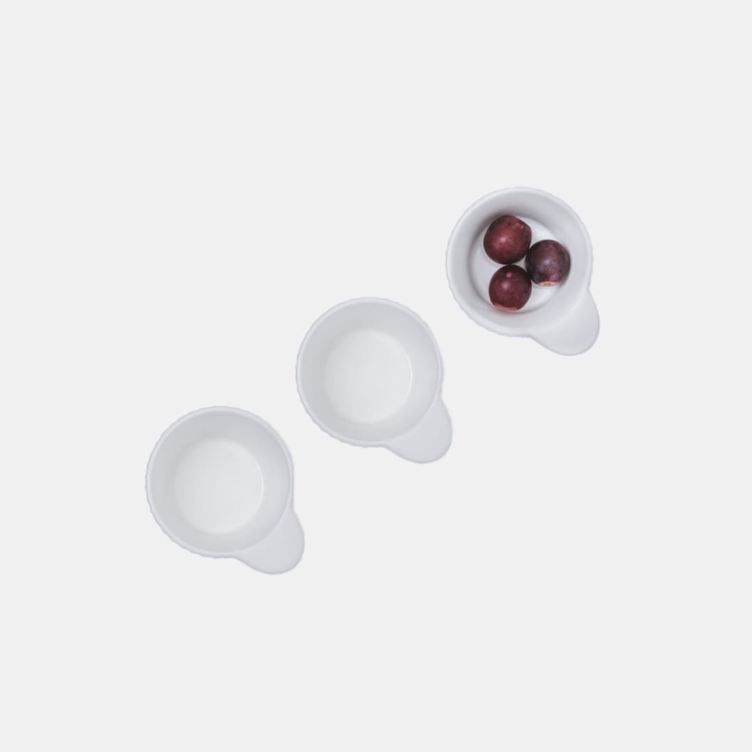 White Cup - Set of 3