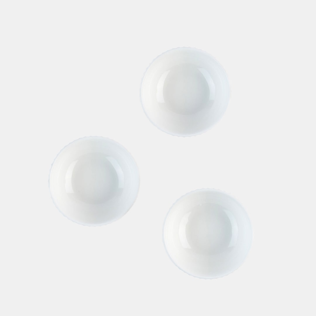 White Bowl 9 - Set of 3