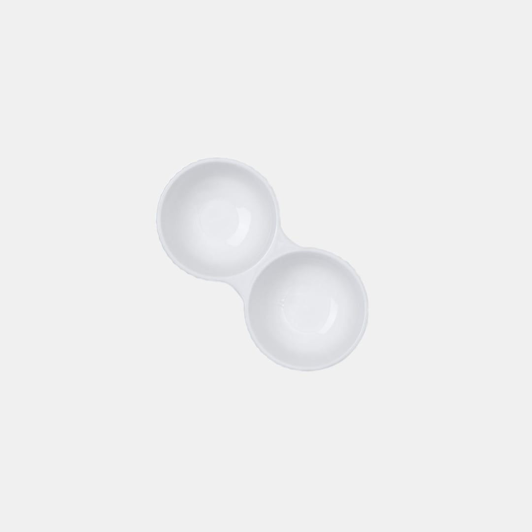 White Twin Bowl