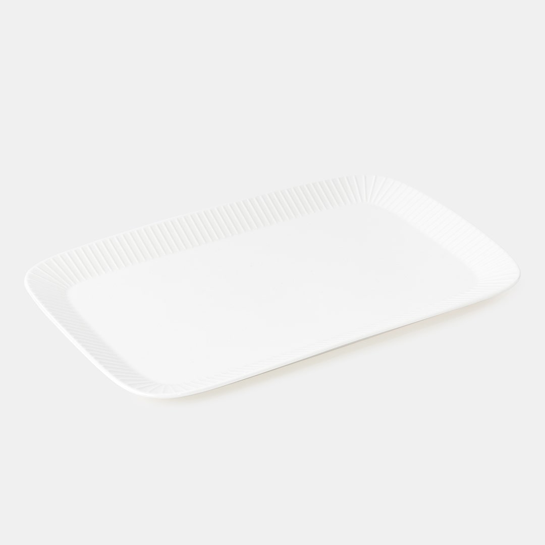 White Rectangle Platter 22