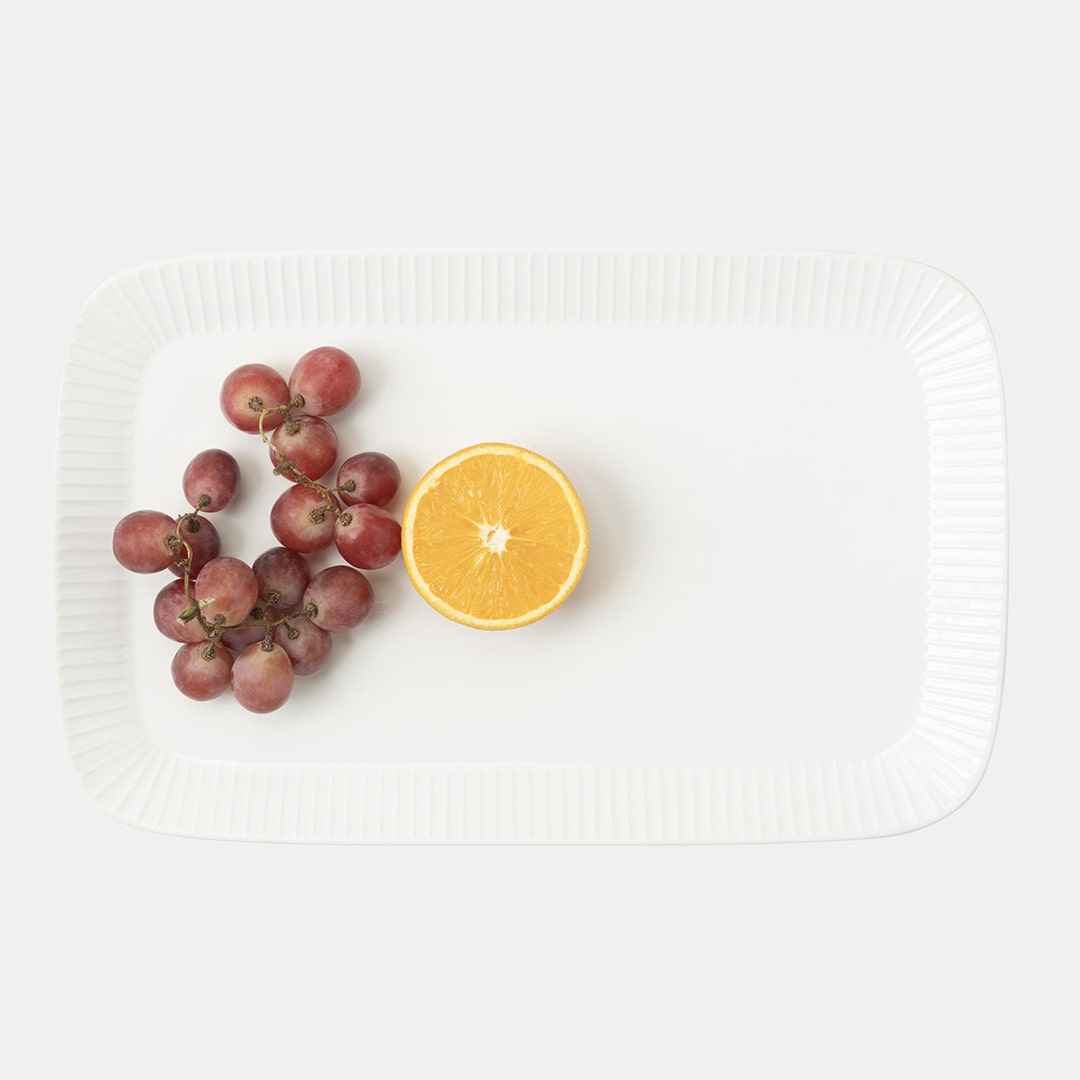 White Rectangle Platter 22