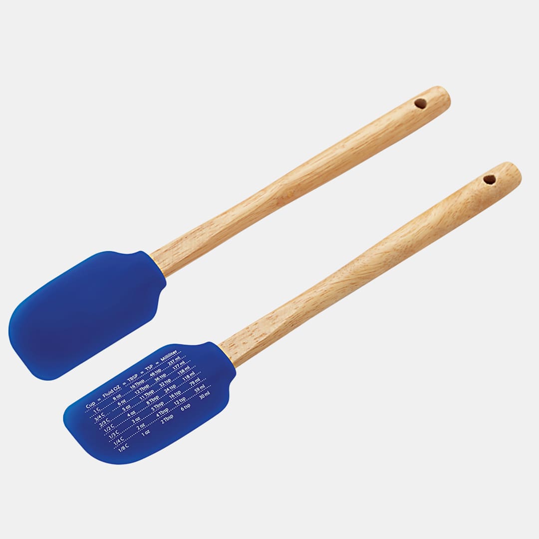 Silicone Flat Spatula (Wooden Handle)
