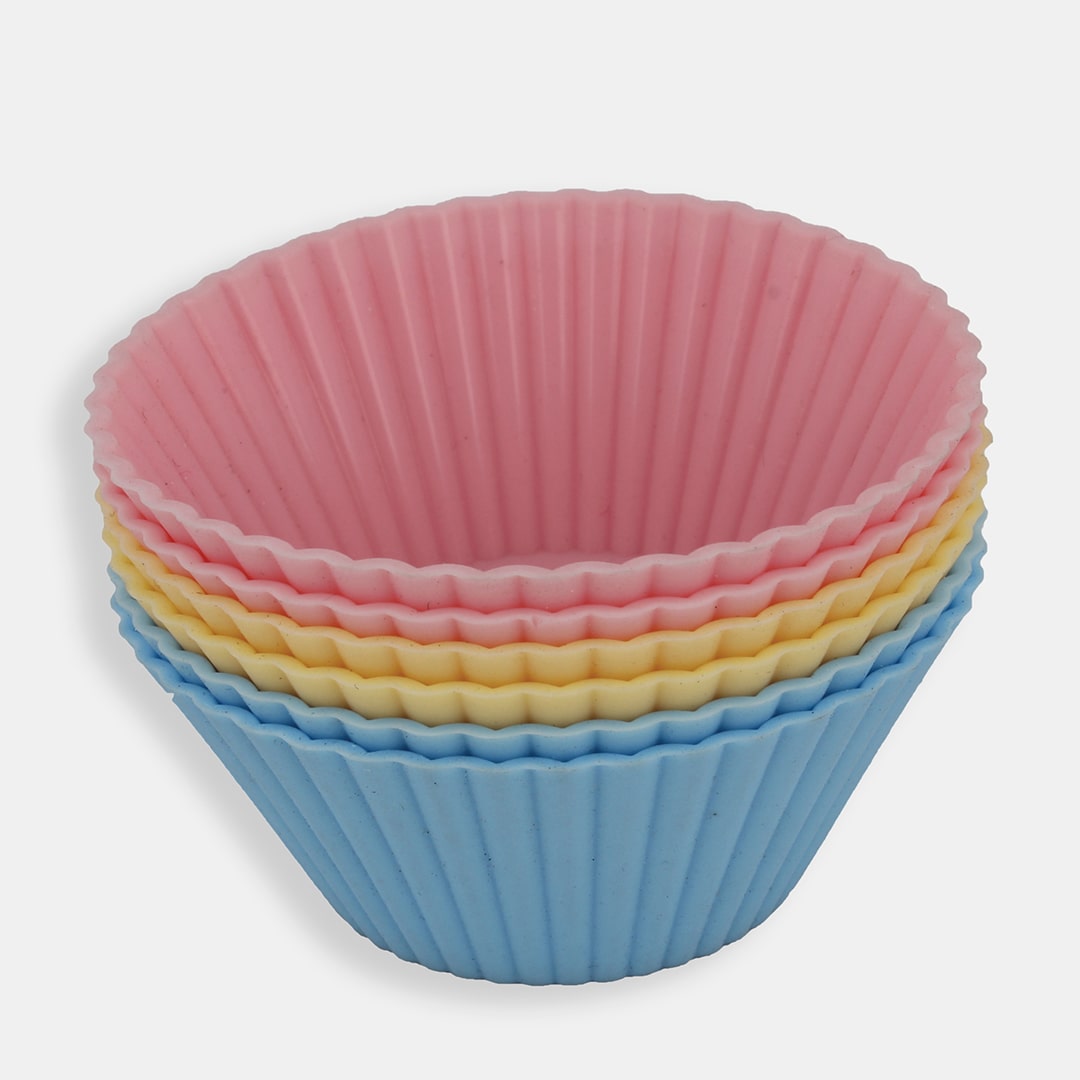 Silicone Round Cake Medium 6 Pcs Set