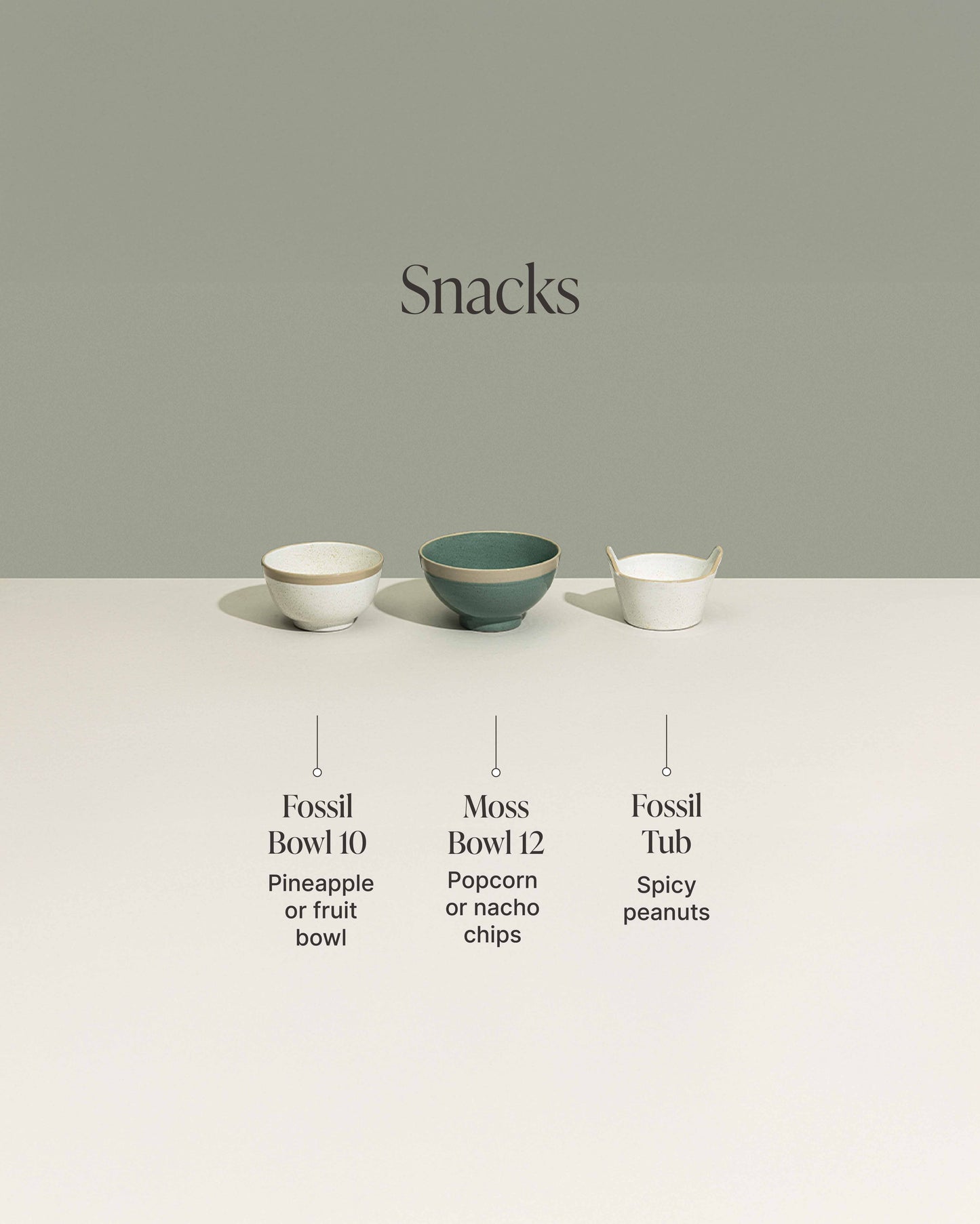 Fossil Bowl 10 - Set of 3