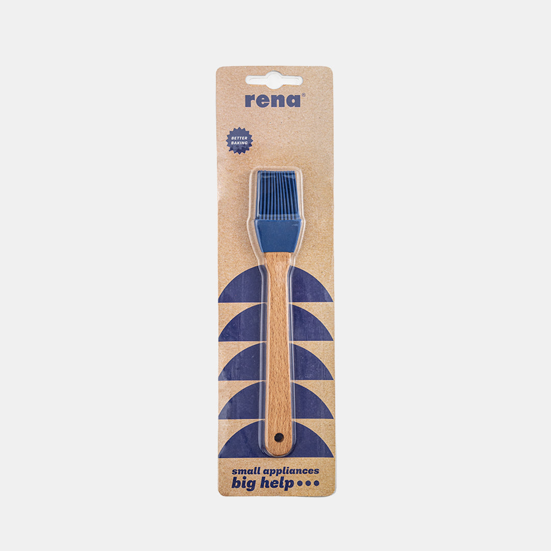 Silicone Pastry Brush With Flat Wooden Handle