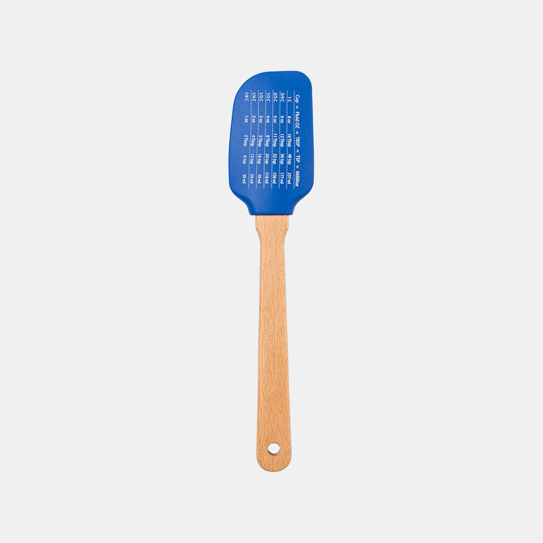 Silicone Flat Spatula With Flat Wooden Handle