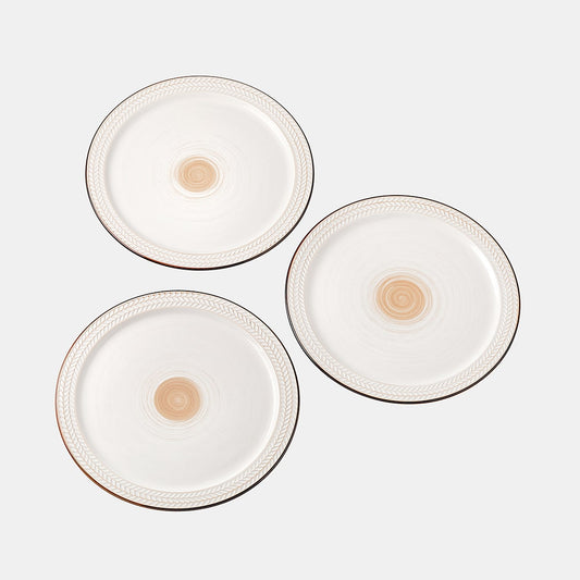 Ivory Dinner Plate - Set of 3