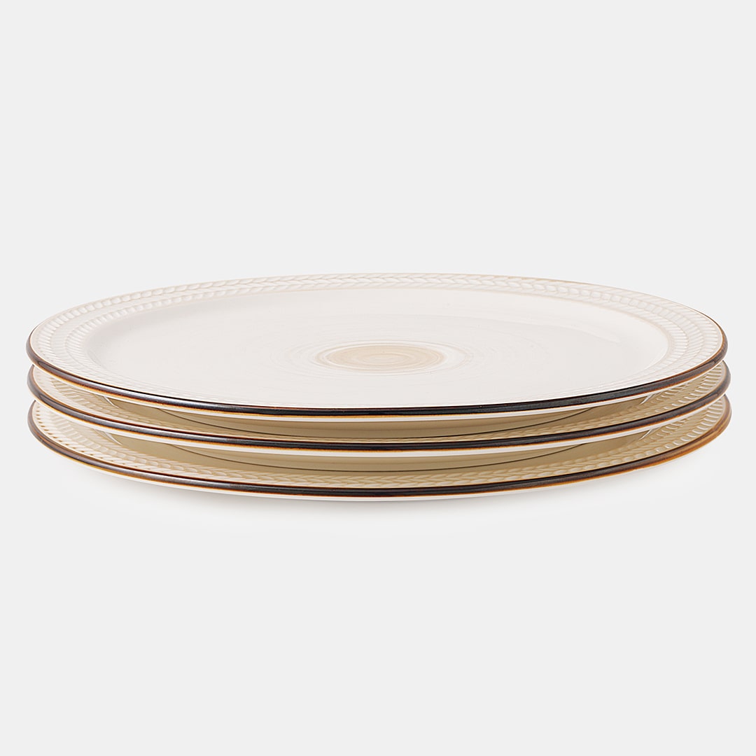 Ivory Dinner Plate - Set of 3