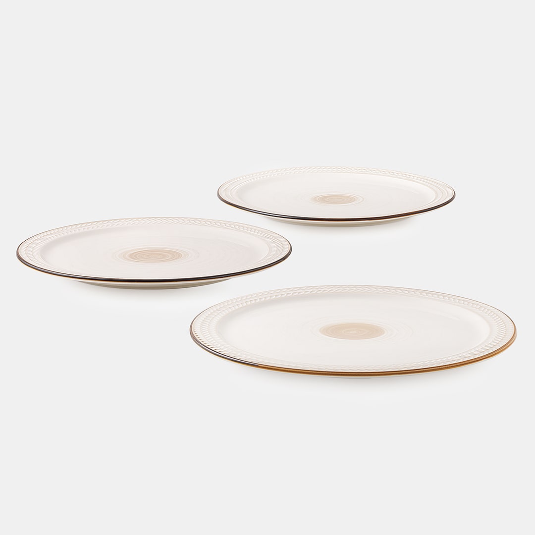Ivory Dinner Plate - Set of 3