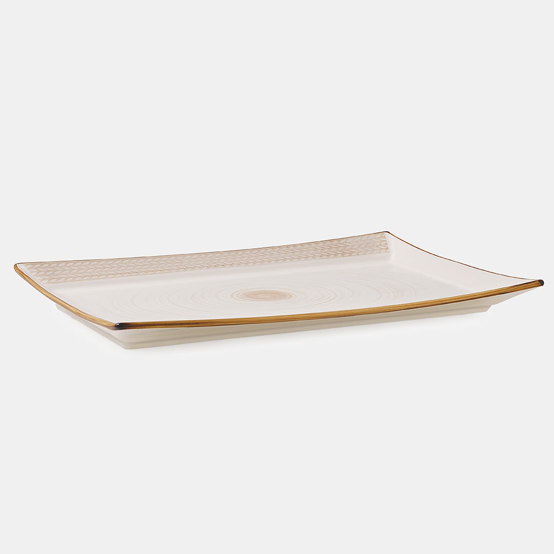 Ivory Rectangle Platter 30
