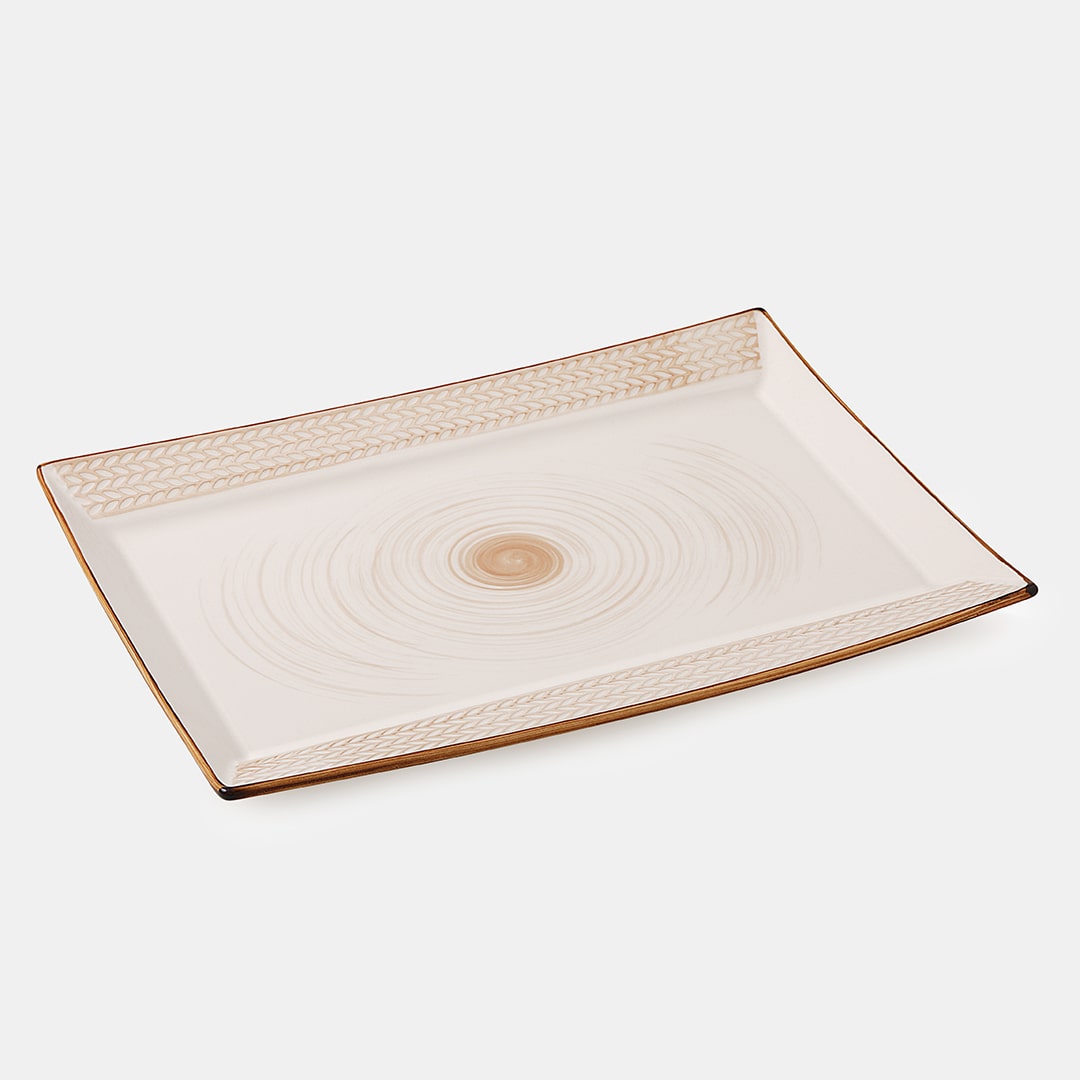 Ivory Rectangle Platter 30