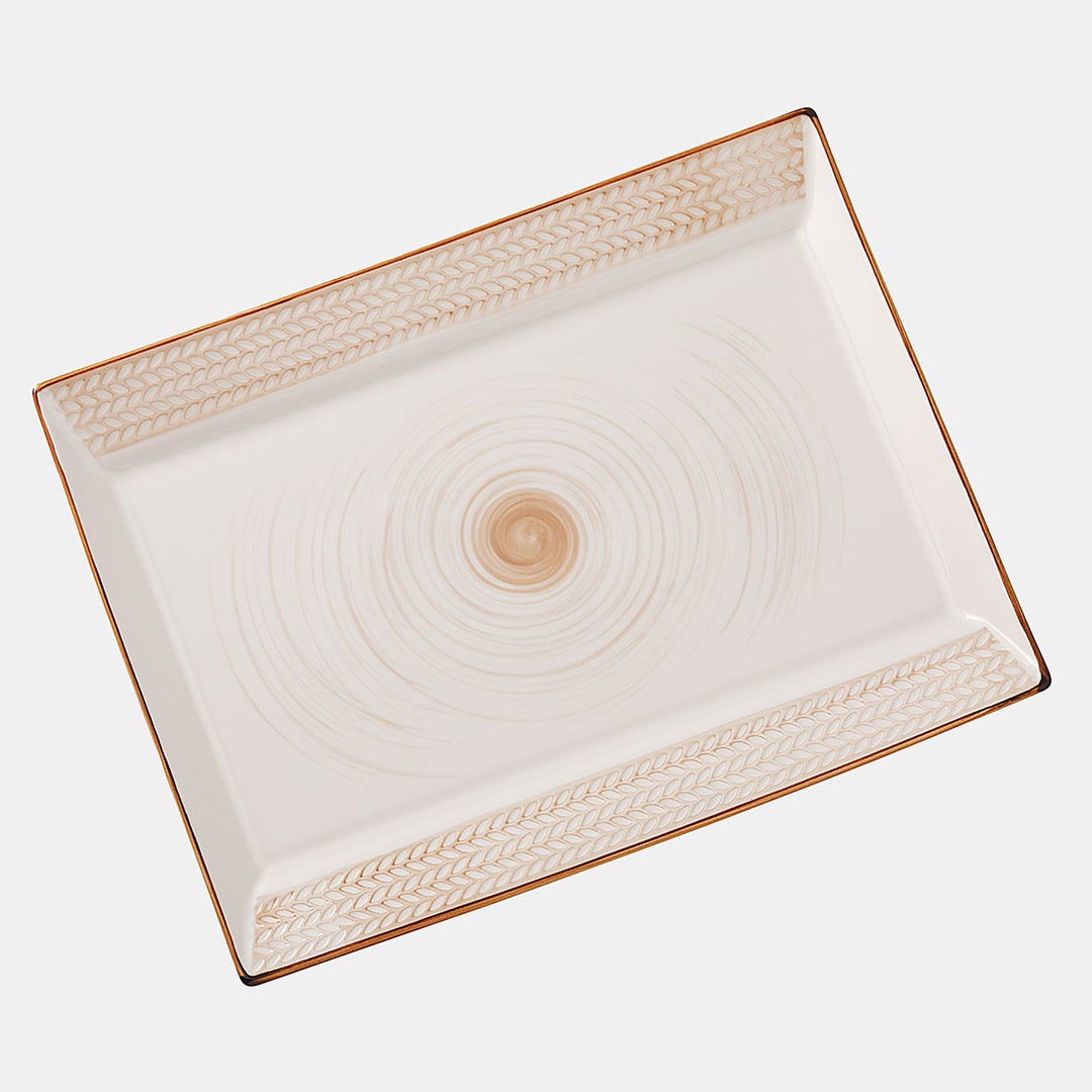 Ivory Rectangle Platter 30