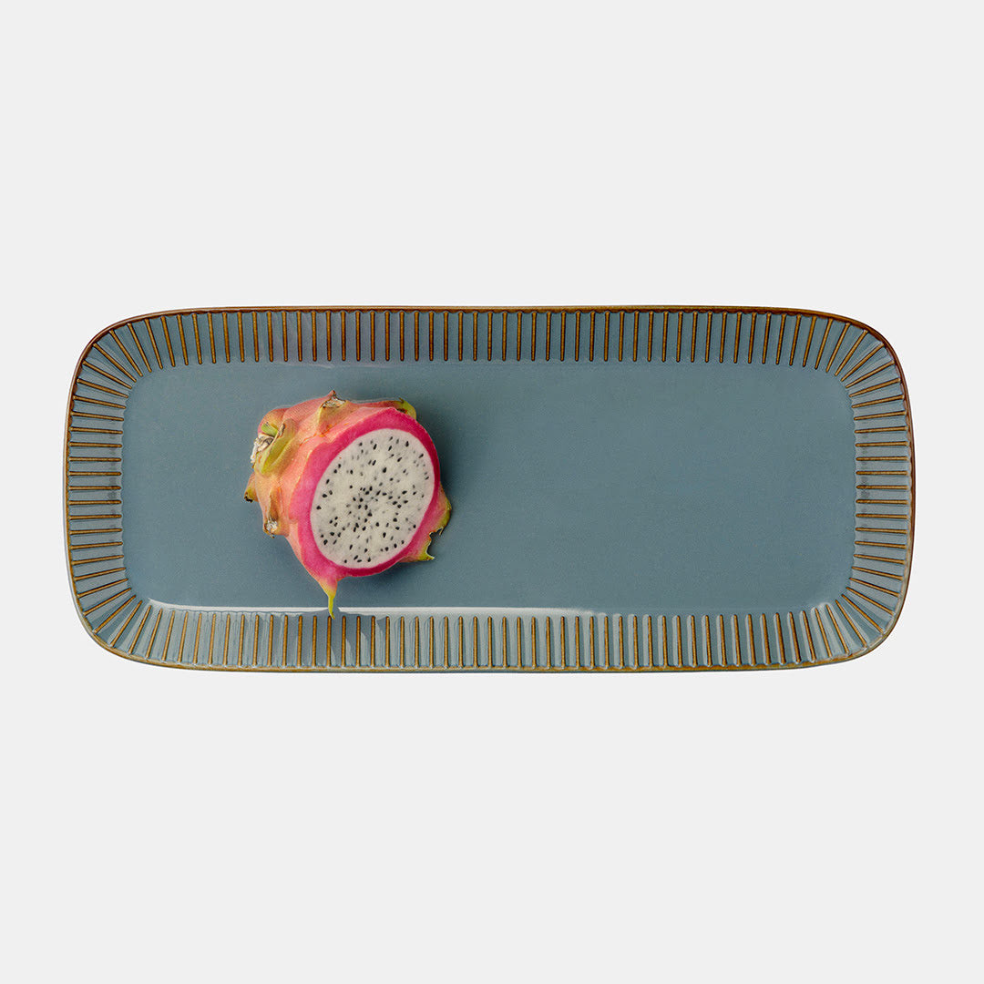 Teal Rectangle Platter 16