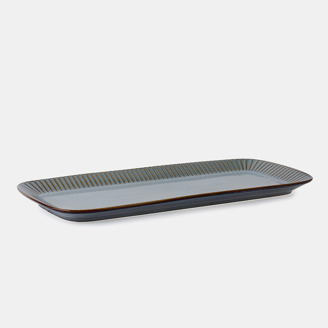 Teal Rectangle Platter 16