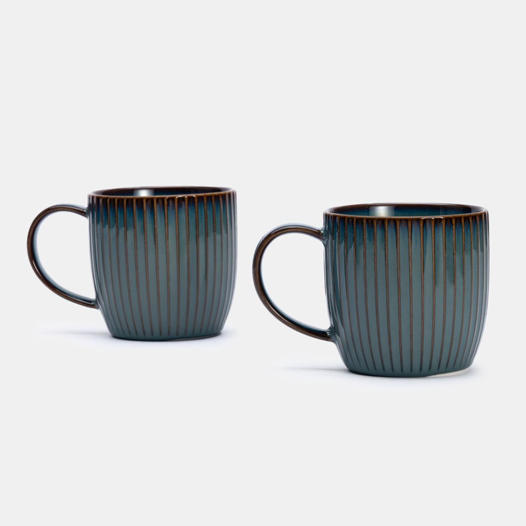 Teal Coffee Mug - Set of 2