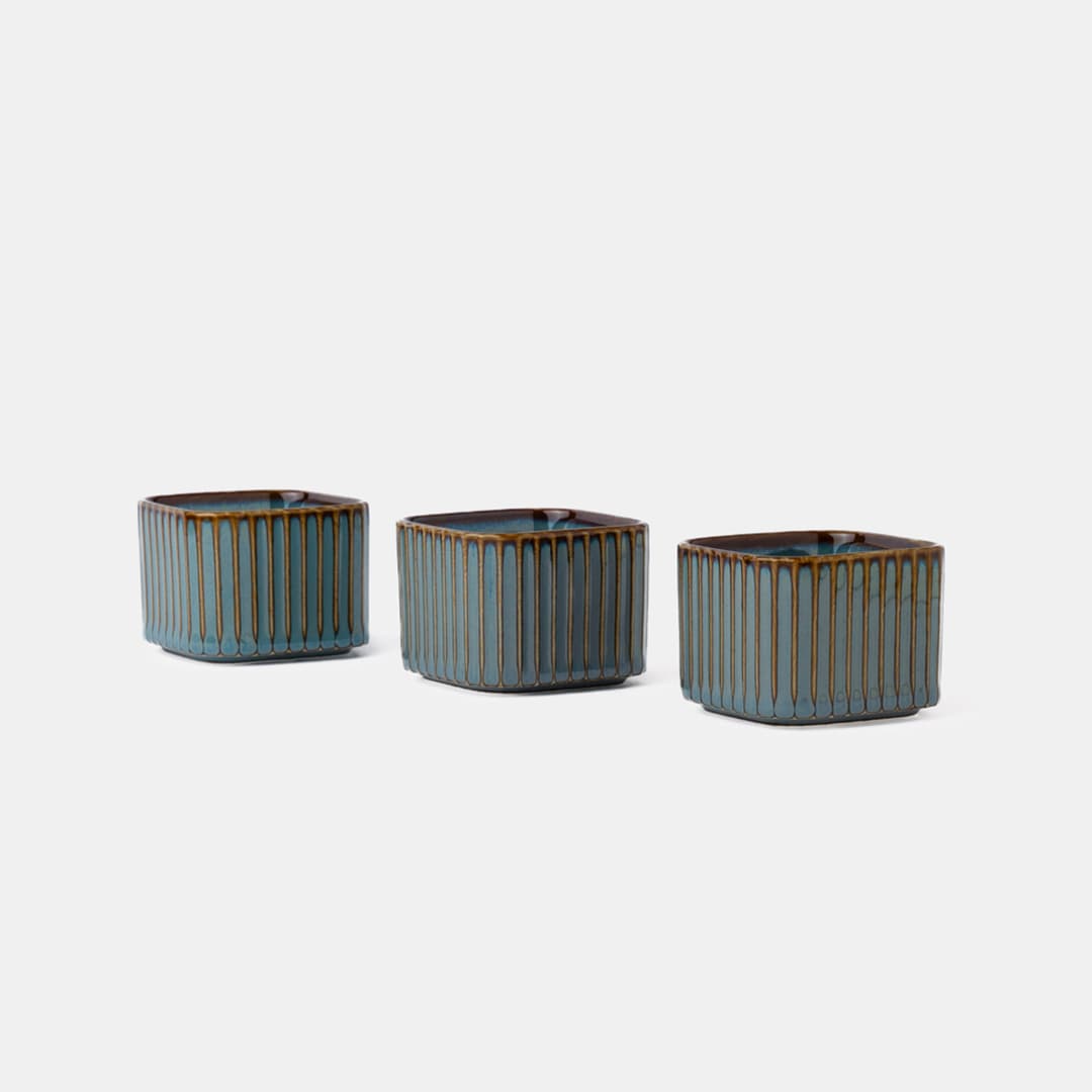 Teal Cube - Set of 3