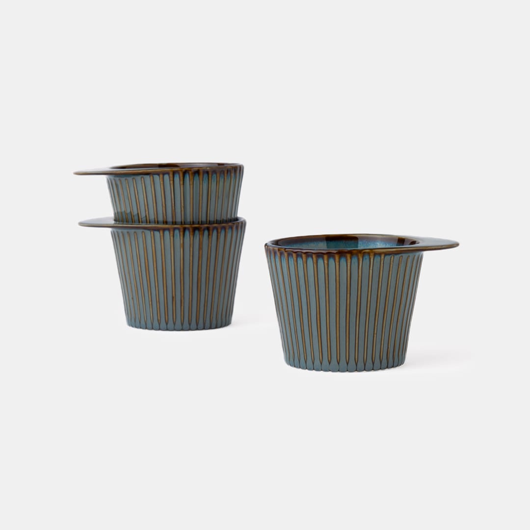 Teal Tall Cup - Set of 3