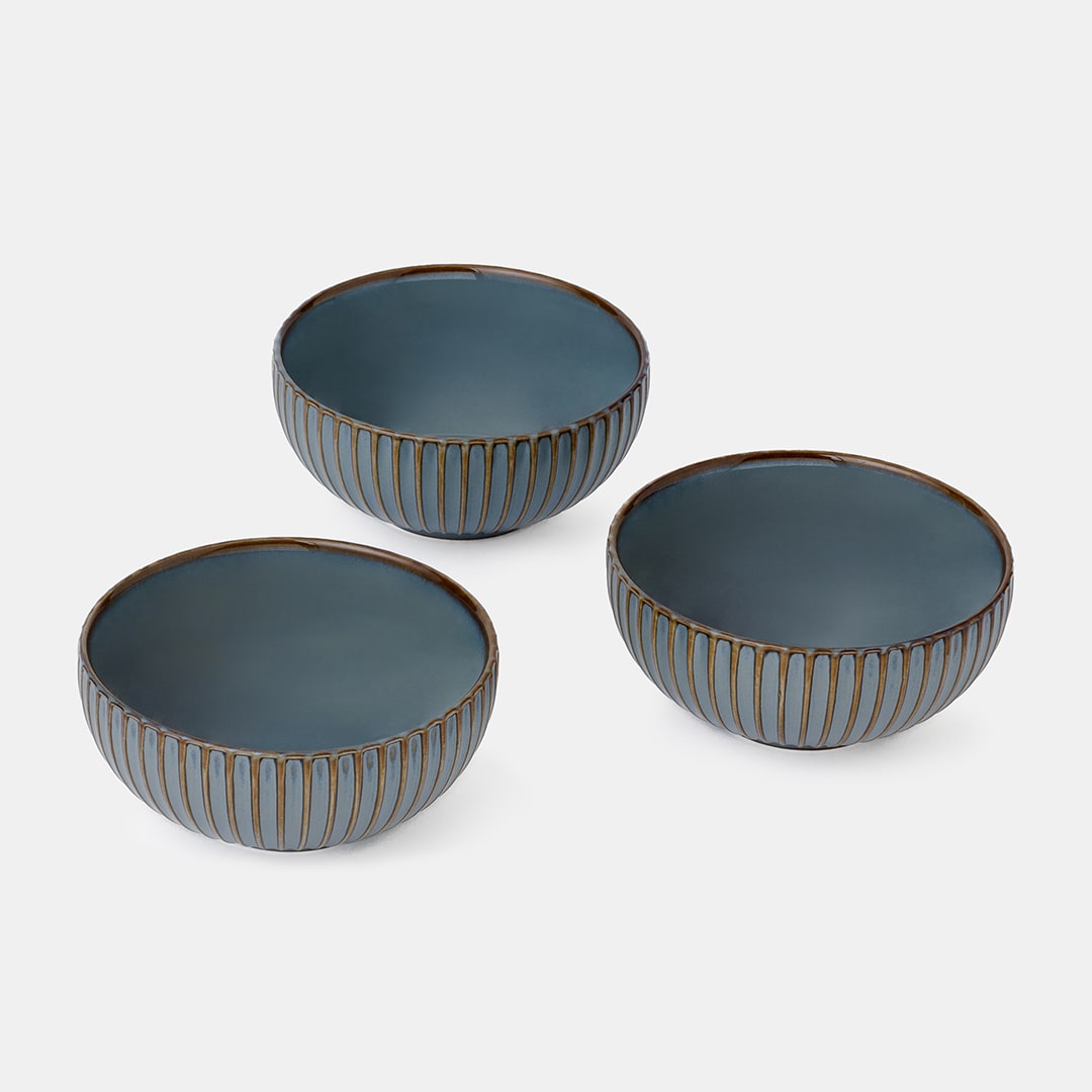 Teal Bowl 11 - Set of 3