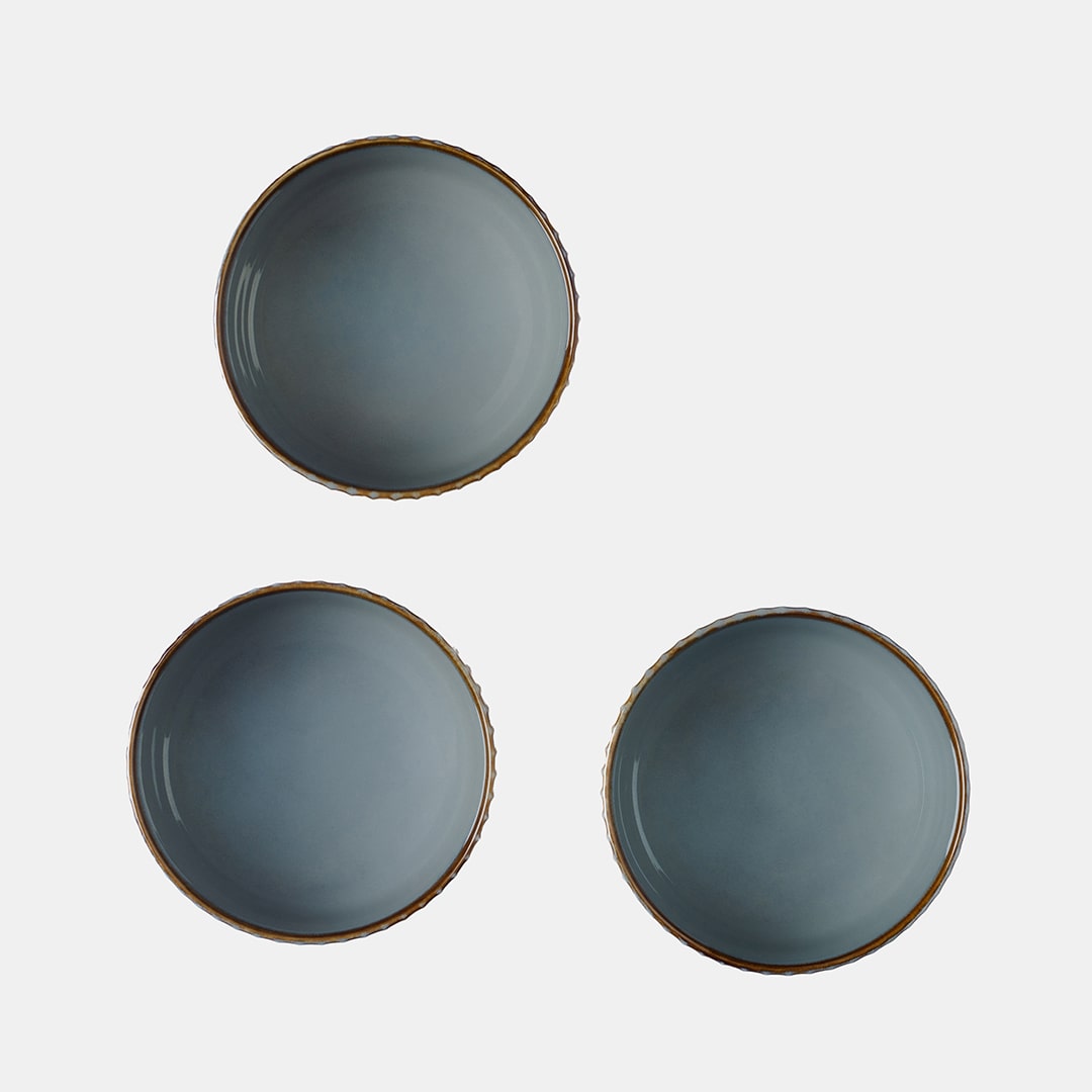 Teal Bowl 11 - Set of 3
