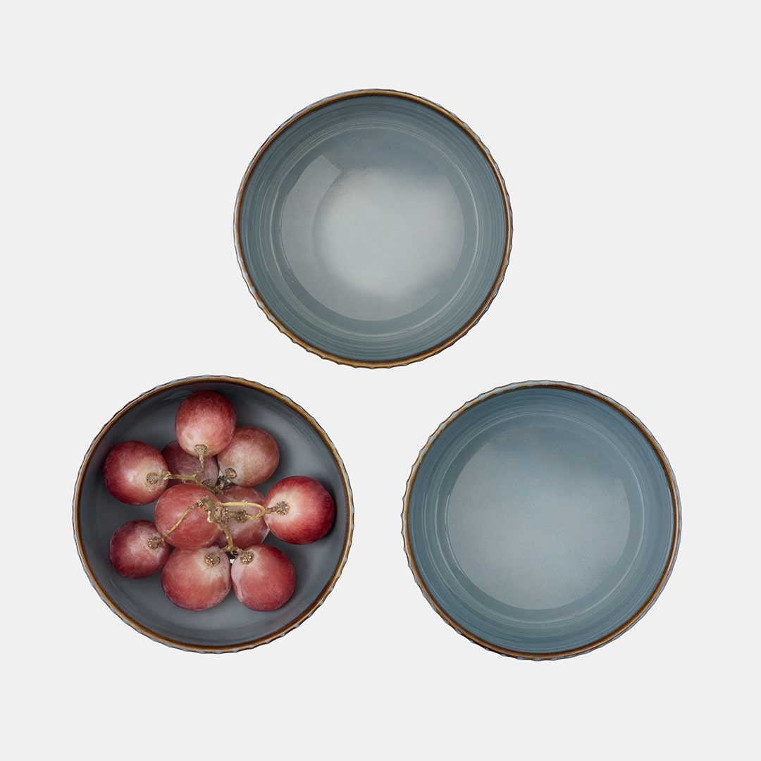 Teal Bowl 11 - Set of 3