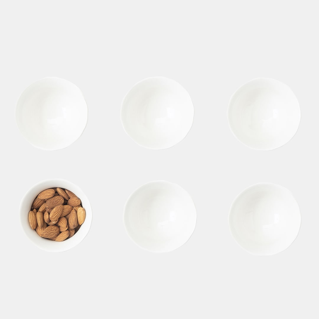 White Ice Cream Cup - Set of 6