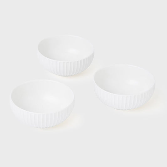White Bowl 11 - Set of 3
