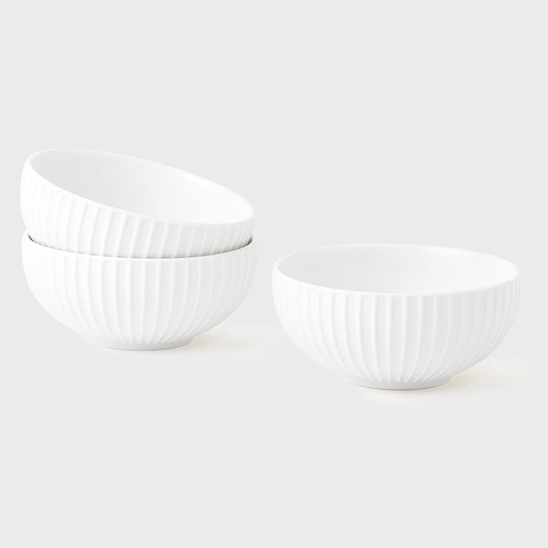 White Bowl 11 - Set of 3