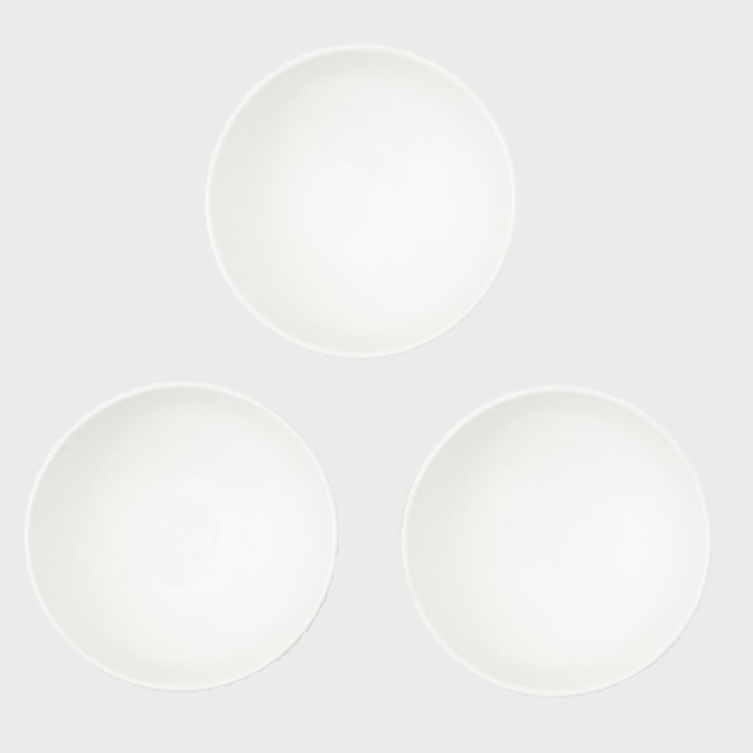 White Bowl 11 - Set of 3