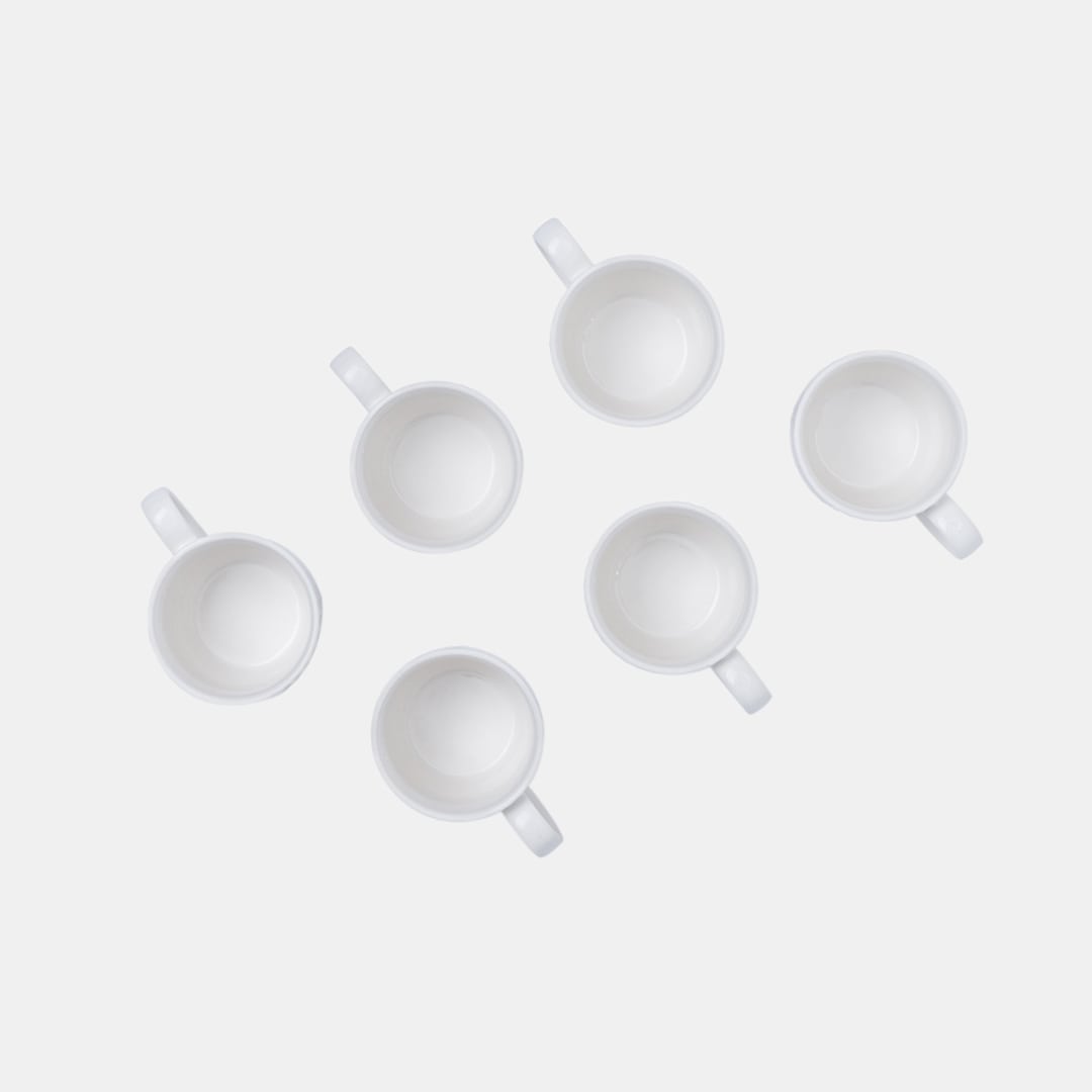 White Espresso Cup - Set of 6
