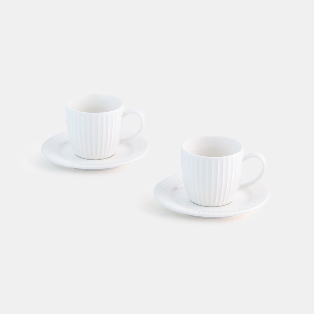 White Espresso Cup - Set of 2