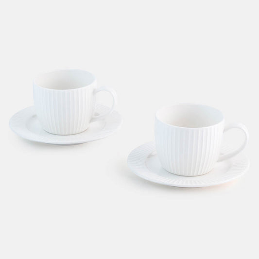 White Tea Cup - Set of 2